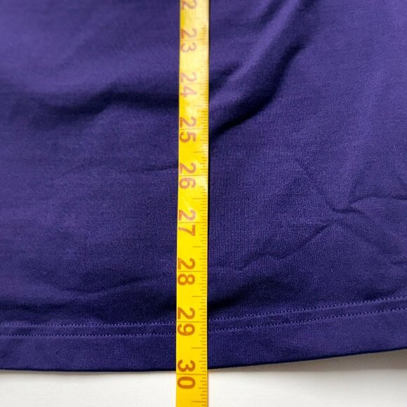 Under Armour ColdGear Mens L Fitted Long Sleeve Shirt Purple w/Silver Stitching - Picture 5 of 7